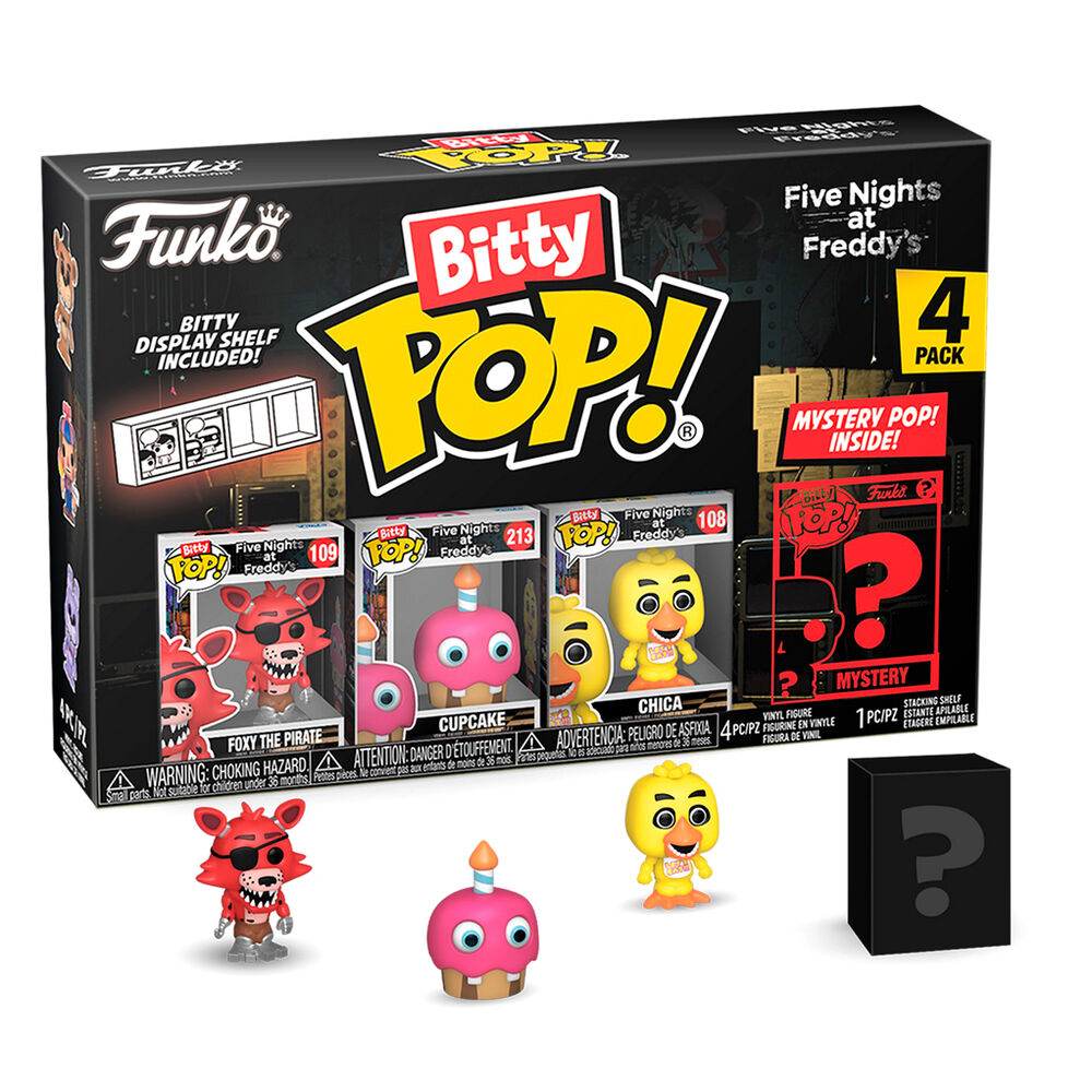 Figurine Funko POP! Blister 4 figuras Bitty POP Five Nights at Freddys Foxy, vue 2