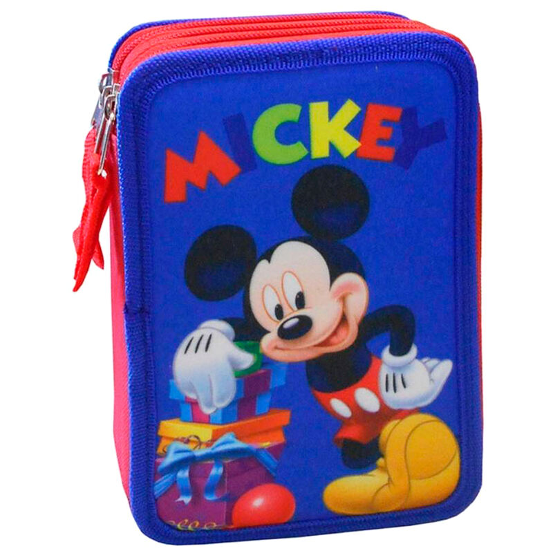 Trousse garnie Disney Mickey triple plumier