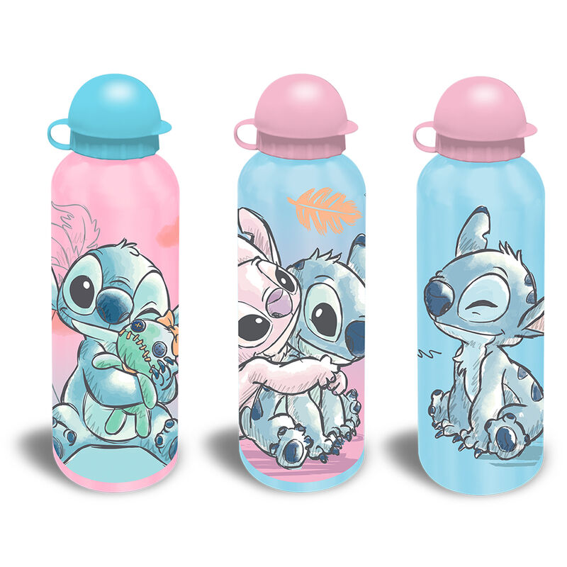 Gourde en aluminium Disney Stitch assorti 500 ml