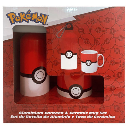 Gourde en aluminium Pokemon mug + set