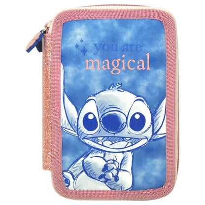Trousse garnie triple Disney Stitch