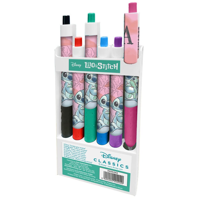 Stylo Disney Stitch blister 6, vue 2
