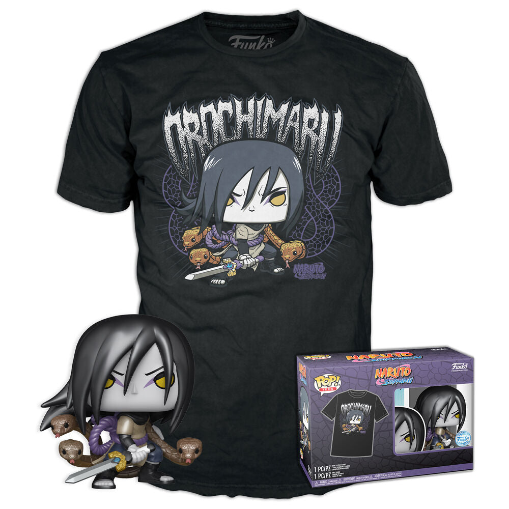 Figurine Funko POP! Set figura POP & Tee Naruto Shippuden Orochimaru