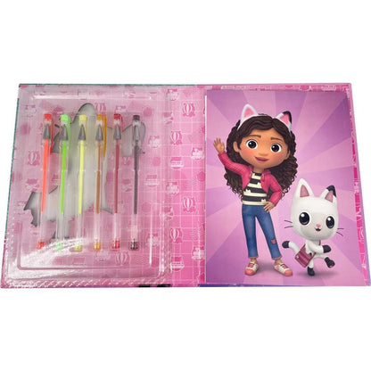 Set de papeterie Gabbys Dollhouse notebook + 6 gel pens, vue 3