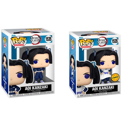 Figurine Funko POP! Demon Slayer Kimetsu no Yaiba Aoi Kanzaki 5 + 1 Chase, vue 5