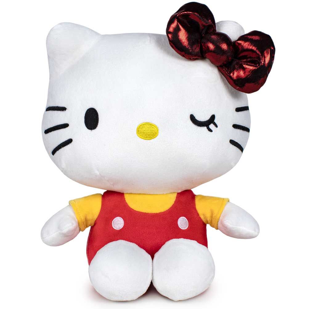 Peluche Hello Kitty 50e Anniversaire Rouge 32 cm