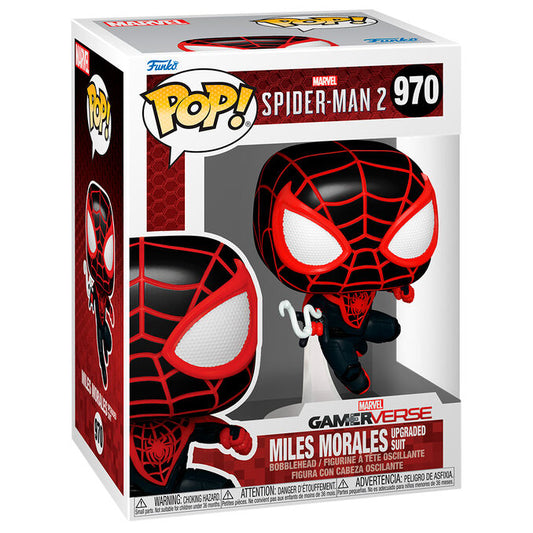 Figurine Funko POP! Marvel Spiderman 2 Miles Morales Upgraded Suit