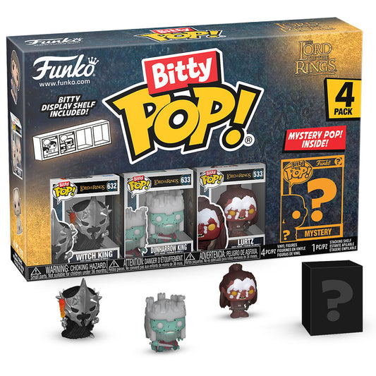 Figurine Funko POP! Blister 4 figuras Bitty POP El Señor de los Anillos Witch King
