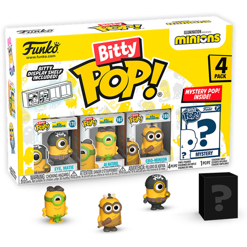 Figurine Funko POP! Blister 4 figuras Bitty POP Minions