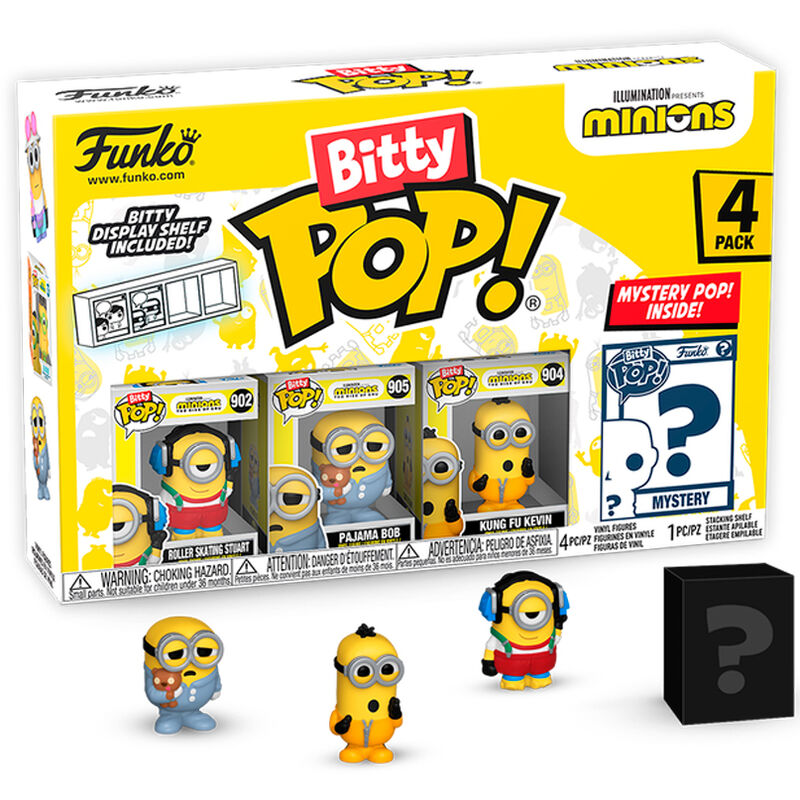 Figurine Funko POP! Blister 4 figuras Bitty POP Minions Series 3