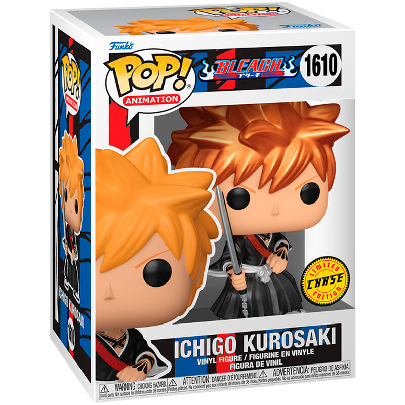 Figurine Funko POP! Bleach Ichigo Kurosaki 5 + 1 Chase, vue 3
