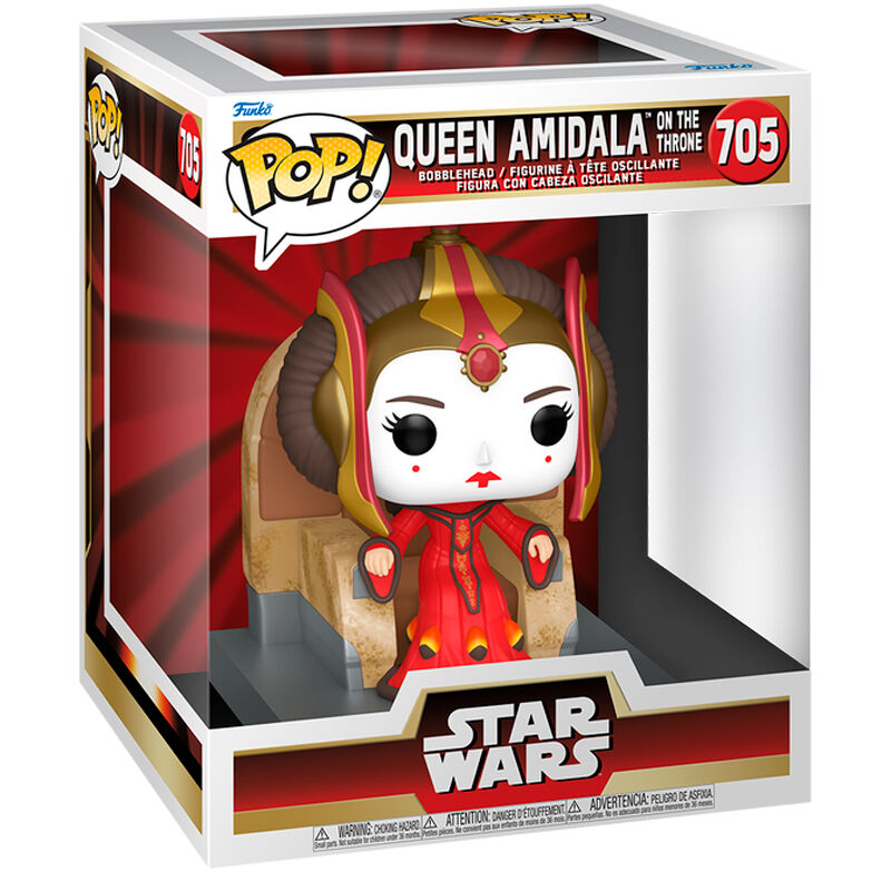 Figurine Funko POP! Deluxe Star Wars Queen Amidala on the Throne, vue 2