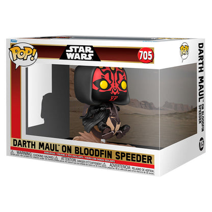 Figurine Funko POP! Rides Deluxe Star Wars Darth Maul On Bloodfin Speeder, vue 2