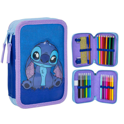 Trousse garnie double Disney Stitch