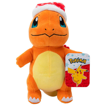 Peluche Salamèche Noël Pokémon 20 cm, vue 4