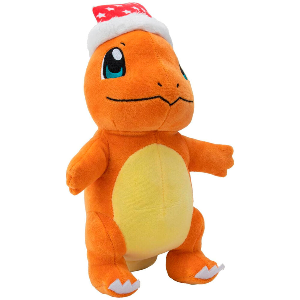 Peluche Salamèche Noël Pokémon 20 cm, vue 2