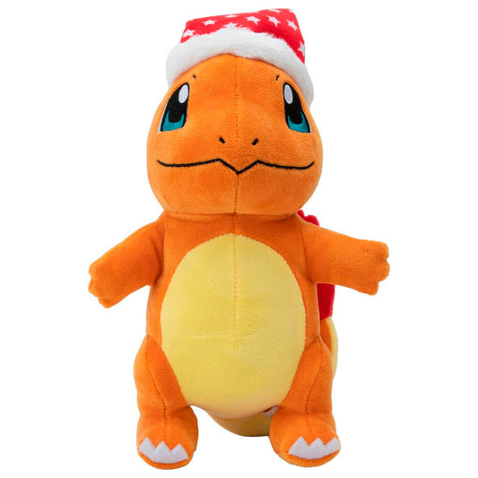 Peluche Salamèche Noël Pokémon 20 cm