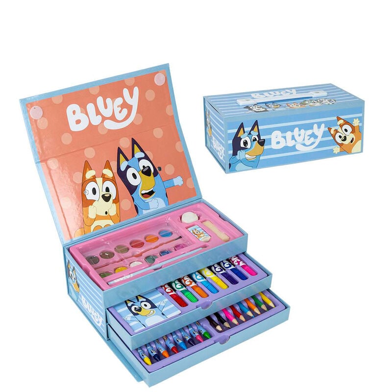 Coloriage Bluey stationery case