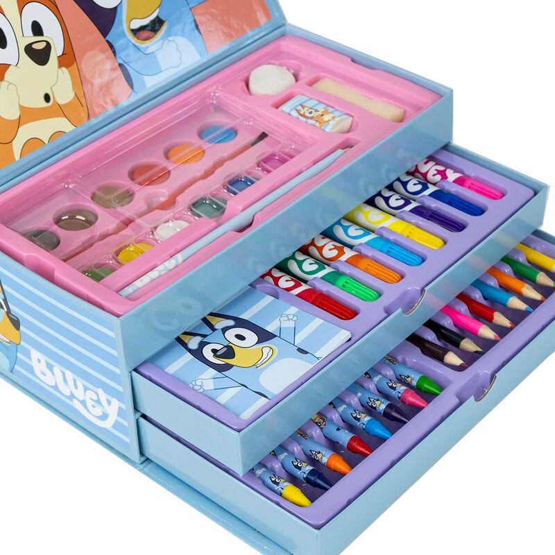 Coloriage Bluey stationery case, vue 2