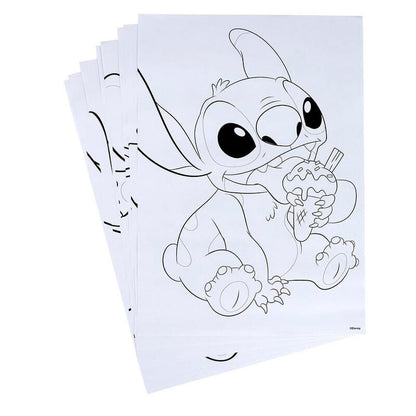 Coloriage Disney Stitch stationery set, vue 3