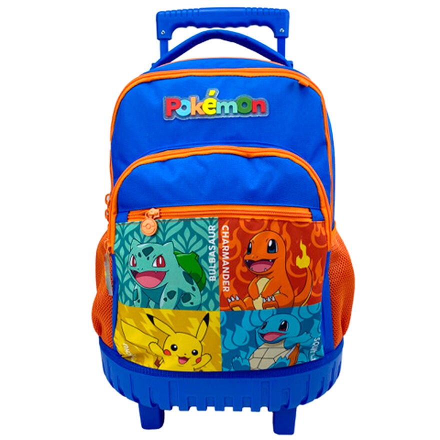 Cartable à roulettes Pokemon starters 52 cm