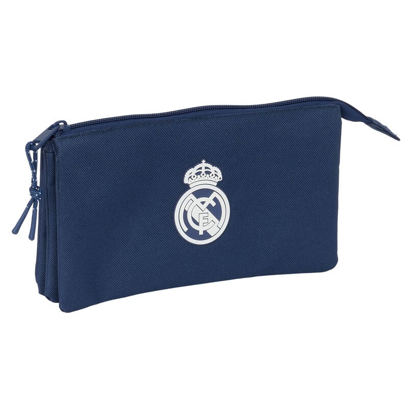 Trousse triple Real Madrid navy blue