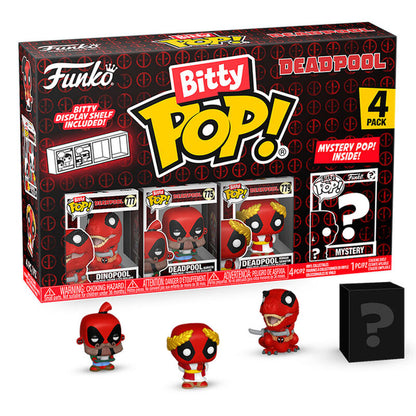 Figurine Funko POP! Blister 4 figuras Bitty POP Marvel Deadpool Dinopool