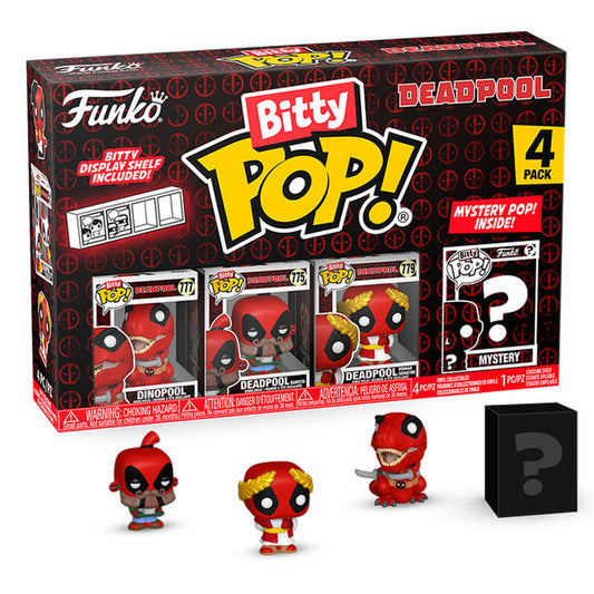 Figurine Funko POP! Blister 4 figuras Bitty POP Marvel Deadpool Dinopool