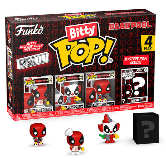 Figurine Funko POP! Blister 4 figuras Bitty POP Marvel Deadpool Master