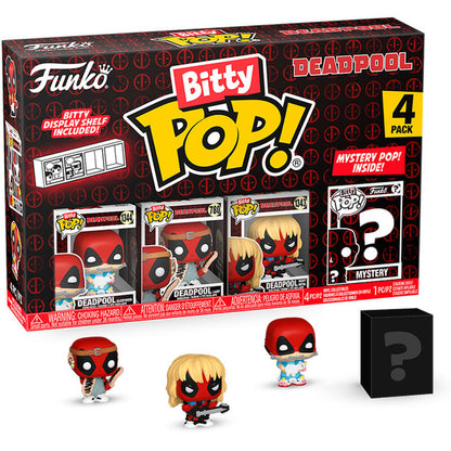 Figurine Funko POP! Blister 4 figuras Bitty POP Marvel Deadpool Sleepover