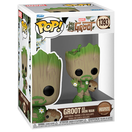 Figurine Funko POP! Marvel We Are Groot Groot as Iron Man