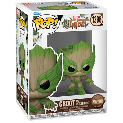 Figurine Funko POP! Marvel We Are Groot Groot as Wolverine