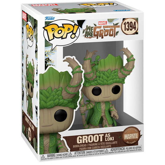 Figurine Funko POP! Marvel We Are Groot Groot as Loki