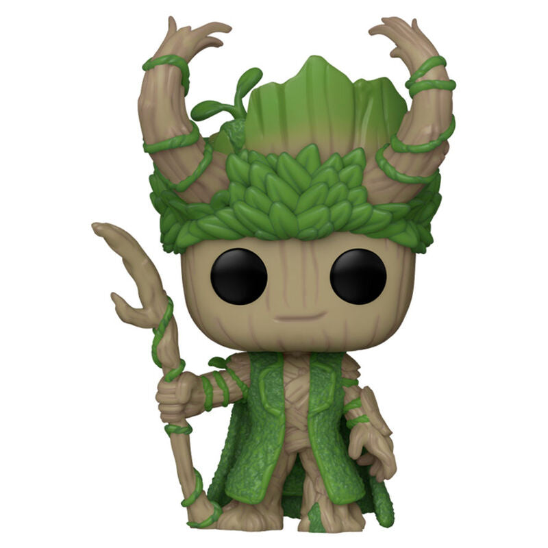 Figurine Funko POP! Marvel We Are Groot Groot as Loki, vue 2