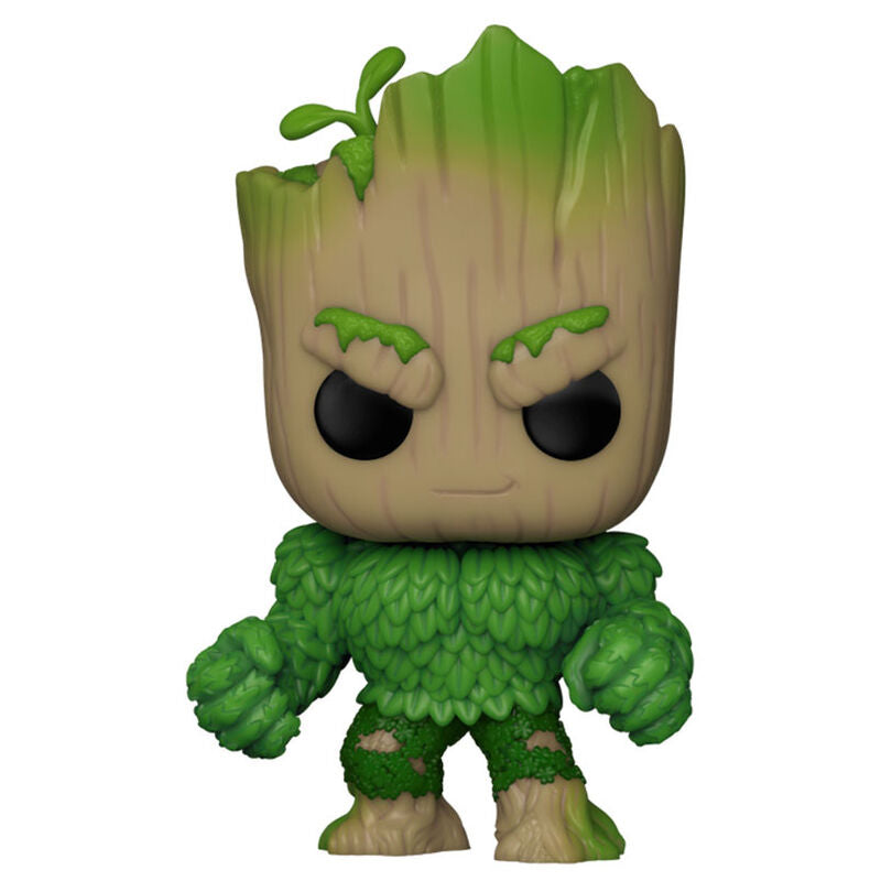 Figurine Funko POP! Marvel We Are Groot Groot as Hulk, vue 2