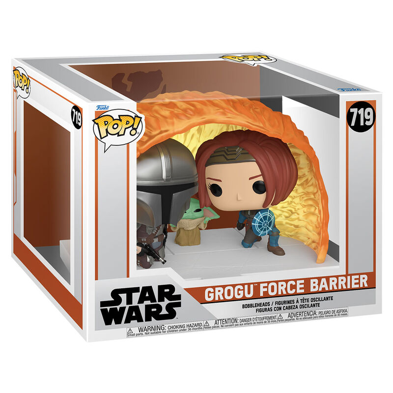 Figurine Funko POP! Moments Star Wars The Mandalorian Grogu Force Barrier