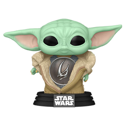 Figurine Funko POP! Star Wars The Mandalorian Din Grogu with Armor, vue 2