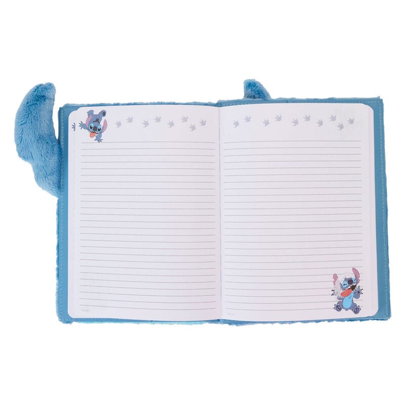 Cahier Loungefly Disney Stitch peluche journal, vue 3