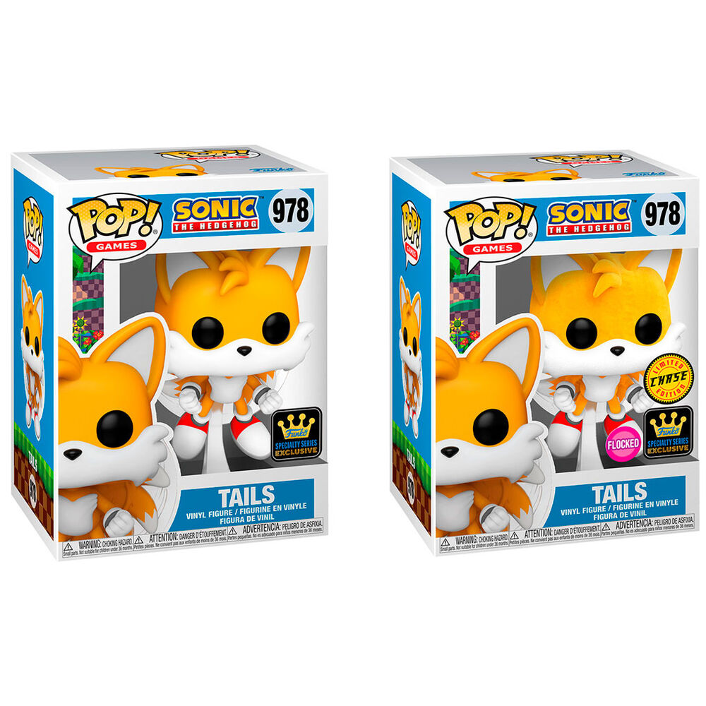 Figurine Funko POP! Sonic The Hedgehog Tails Exclusive 5 + 1 Chase, vue 5