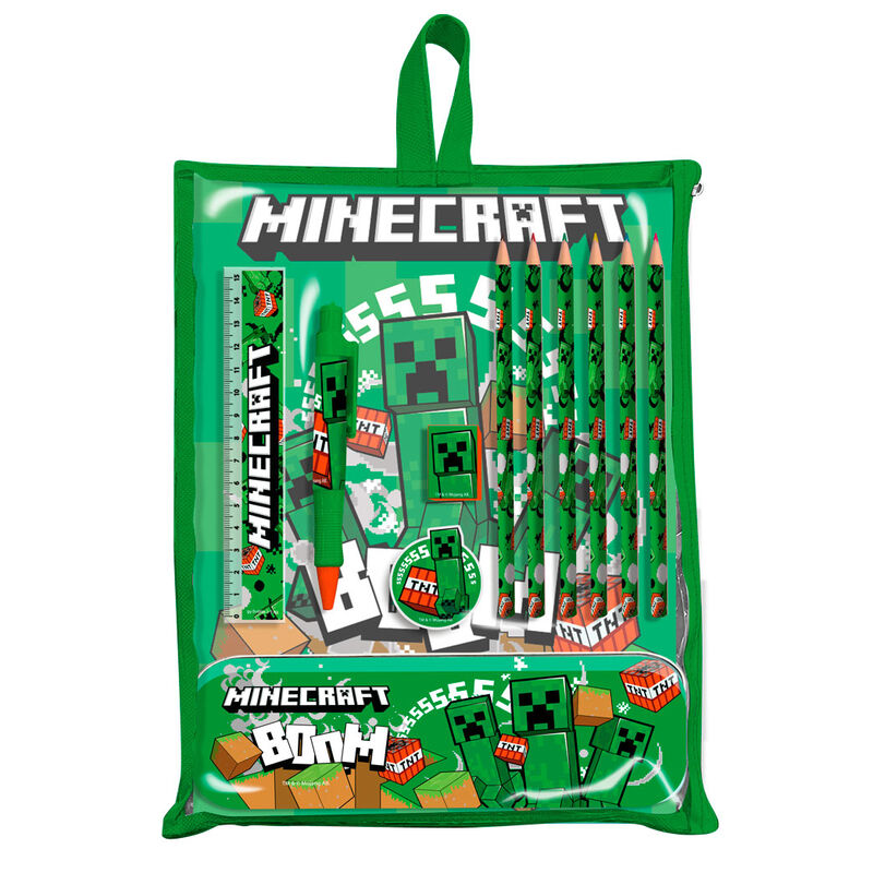 Set de papeterie Minecraft