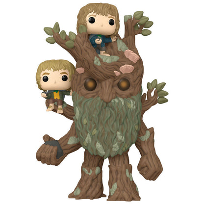 Figurine Funko POP! El Señor de los Anillos Treebeard with Merry & Pippin, vue 2