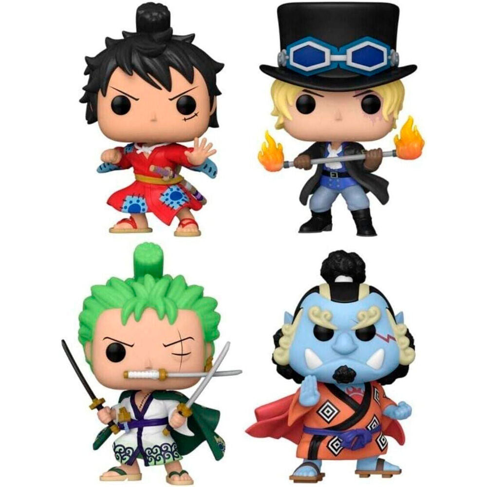 Figurine Funko POP! Blister 4 figuras POP One Piece Exclusive