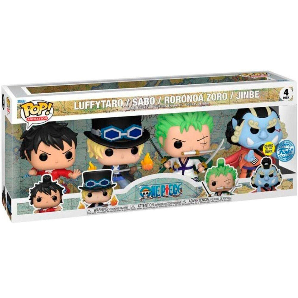 Figurine Funko POP! Blister 4 figuras POP One Piece Exclusive, vue 2