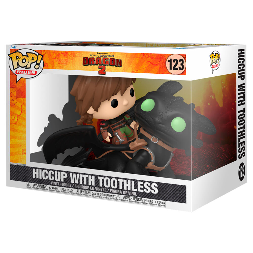 Figurine Funko POP! Rides Deluxe Como Entrenar a tu Dragon 2 Hiccup with Toothless, vue 2