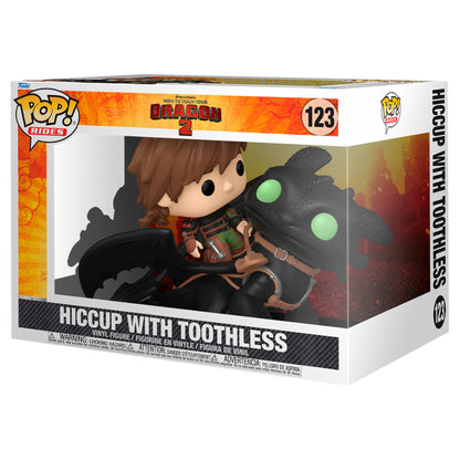 Figurine Funko POP! Rides Deluxe Como Entrenar a tu Dragon 2 Hiccup with Toothless, vue 2