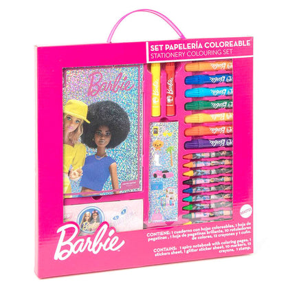 Coloriage Barbie stationery set