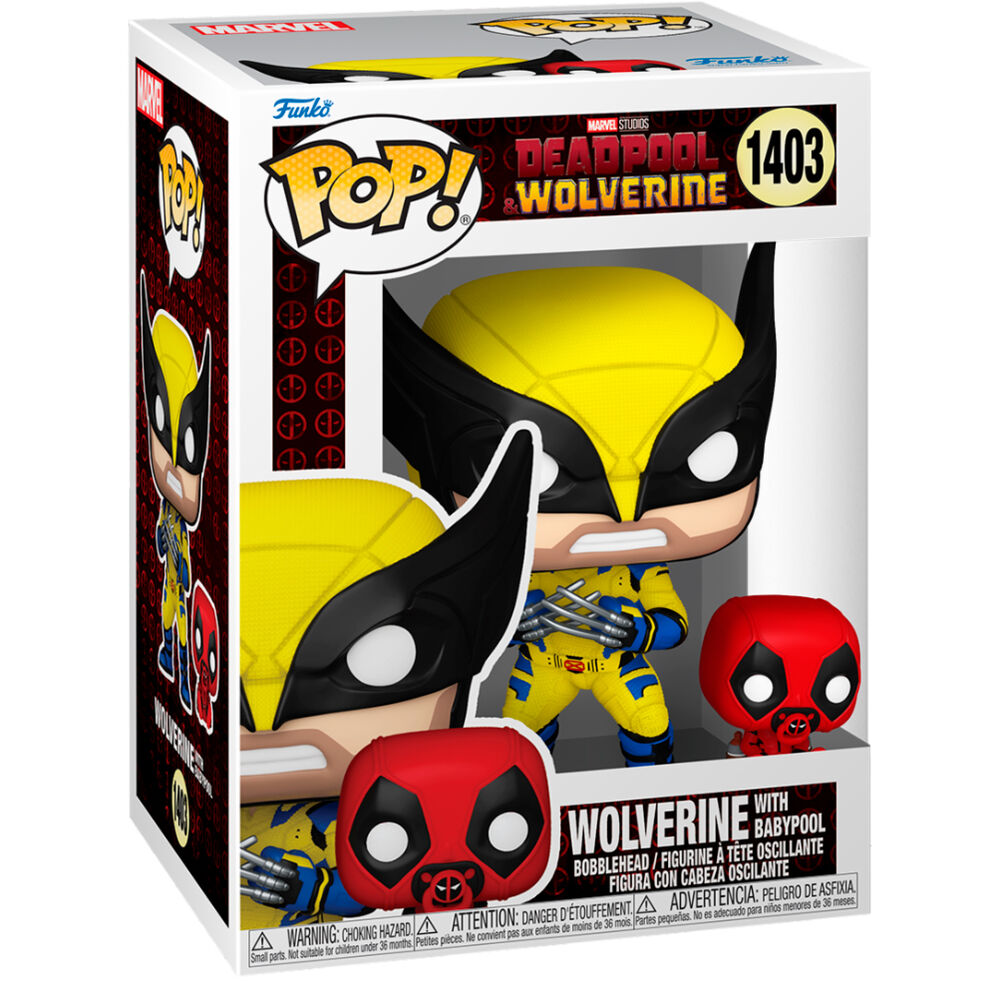 Figurine Funko POP! Marvel Deadpool & Wolverine Wolverine with Babypool, vue 2