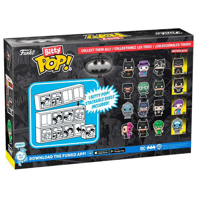 Figurine Funko POP! Blister 4 figuras Bitty POP DC Comics Batman 85th Anniversary Batman, vue 2
