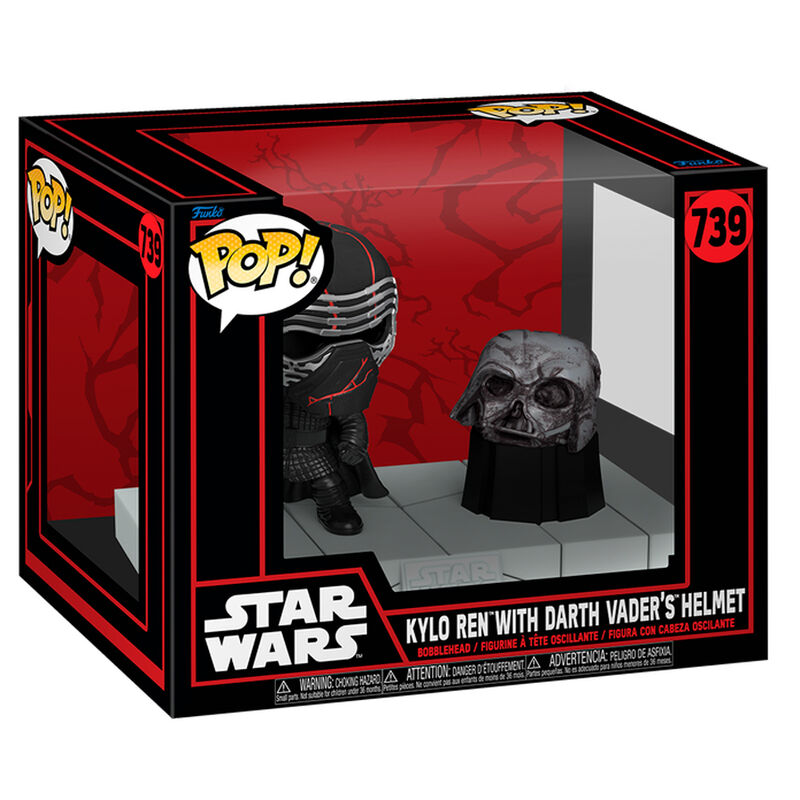 Figurine Funko POP! Deluxe Star Wars Kylo Ren with Darth Vader Helmet