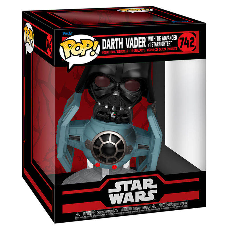 Figurine Funko POP! Rides Deluxe Star Wars Darth Vader with Tie Advanced Starfighter